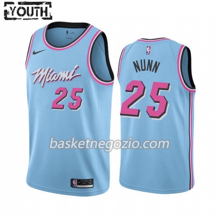 Canotte Bambino Miami Heat Kendrick Nunn 25 2019-20 Nike City Edition Swingman